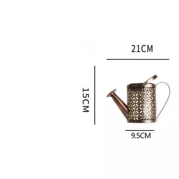 Новый солнечный чайник-светильник для улицы, двора, сада, маленького дворика, декоративный, кованое железо, льющийся водой, душ, напольный светильник-вилка S-without bracket-warm