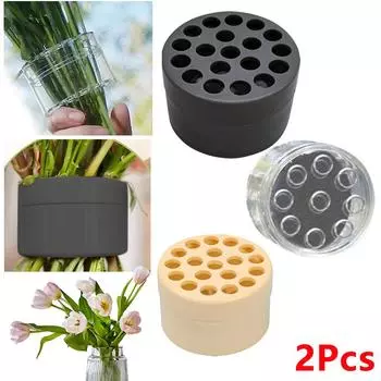 Новый спиральный держатель для вазы, цветочная композиция, спиральный держатель для икебаны, спиральный держатель для цветочного стебля, букет, цветочная композиция S-2PCS прозрачный