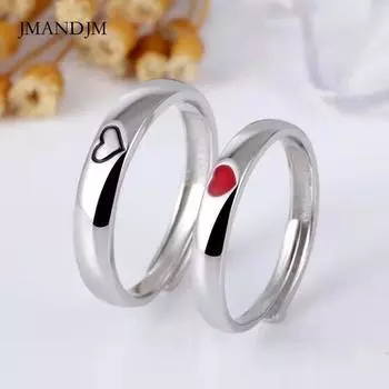Новый сплав капает масло любовь пара кольцо набор колец в форме сердца пара кольцо Opening adjustable