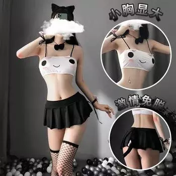 Новый стиль эротического нижнего белья японский двухмерный сексуальный соблазн перспектива подтяжки короткая юбка разрез эротический костюм average size (about 80-62.5 kg)