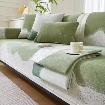 Новый стиль Чехол Ткань Кожа Нескользящая Подушка Синель Диванная Подушка Светлый Французский Кремовый Стиль Все Сезоны Универсальный 70x70