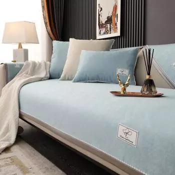 Новый стиль, диванная подушка, четыре сезона, универсальная, простая, современная, нескользящая, синель, подушка для дивана, свет, роскошный чехол для дивана 70x70