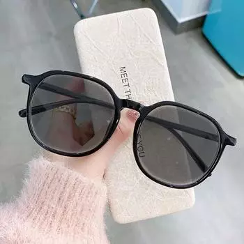 Новый стиль, фотохромные очки для близорукости, роскошные готовые очки по рецепту, мужские и женские модные квадратные очки для близорукости 0