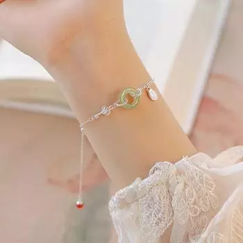 Новый стиль, имитация защитной застежки и браслет из бисера Tian Yuhong, женский браслет в этническом стиле, легкие роскошные маленькие украшения для рук, простые ювелирные изделия для рук Adjustable size