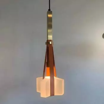 Новый стиль искусственная кожа подвесной светильник прозрачная белая смола для спальни столовой кухни высота регулируется Neutral light