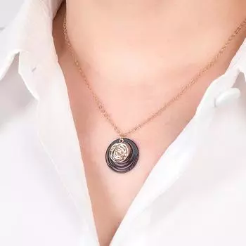 Новый стиль кулон в виде завитка модное персонализированное ожерелье для мужчин и женщин ретро простое высококачественное трендовое ожерелье украшение
