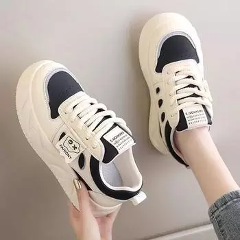 новый стиль мелководье студенты повседневная спортивная обувь для сноуборда harajufeng женская одиночная обувь тенденция 35