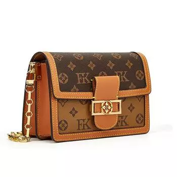 Новый стиль, модная маленькая квадратная сумка с цепочкой, портативная классическая сумка через плечо, многофункциональная диагональная сумка-трансформер