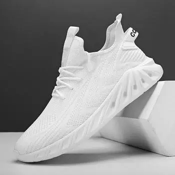 Новый стиль мужской сетчатой обуви мужские спортивные кроссовки дышащие уличные баскетбольные кроссовки для ходьбы повседневные легкие четыре сезона 39 красный