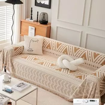 Новый стильный чехол для дивана-полотенца, тканевый чехол для дивана в американском стиле ретро, полное покрытие, универсальный четырехсезонный чехол для дивана в этническом стиле 180*130cm