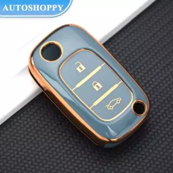 Новый стильный чехол для ключей из ТПУ для Mercedes, Renault Fluence Clio Megane, для LADA Vesta Granta XRay Kalina Priora Sedan Sport чёрный