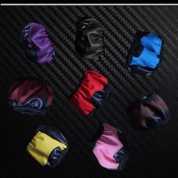 Новый стильный чехол для спортивного рулевого колеса из углеродного волокна с эластичной лентой - без внутреннего кольца 38cm красный