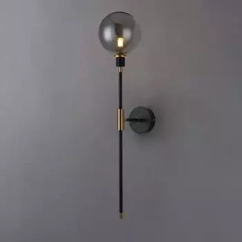Новый стильный современный черный железный светодиодный светильник Magic Bean Glass Ball для декора в стиле лофт - скандинавские прикроватные светильники, идеально подходят для гостиной R arm White 2700-3500K янтарь