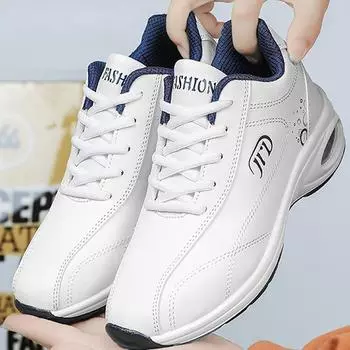 Новый стиль, обувь с увеличением нижней части на воздушной подушке, женская обувь с низким верхом, утягивающая обувь для отдыха 35 синий/белый