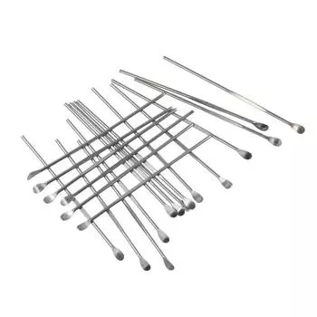 Новый стиль очиститель для ухода за ушами 10 шт. кюретка из нержавеющей стали для удаления воска серебряный