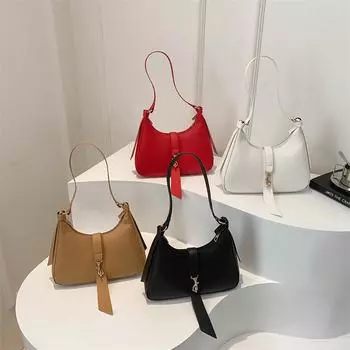 Новый стиль, персонализированная ретро-трендовая однотонная повседневная женская модная простая ручная сумка через плечо на одно плечо для женщин