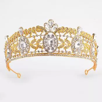 Новый стиль, полный бриллиантов и мультикристалл, роскошный европейский сплав в стиле барокко, свадебная корона, аксессуары, корона