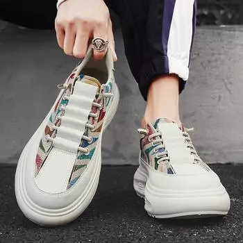 Новый стиль, повседневная обувь для мужчин, модные римские парусиновые кроссовки, мужские вулканизированные мужские туфли на платформе в британском стиле, уличный стиль 39 синий