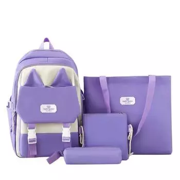 Новый Стиль Простой Модный и Трендовый Рюкзак для Учащихся Средней и Старшей Школы, Студентов Колледжа, Школьная Сумка