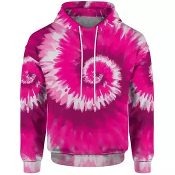 Новый стиль, яркая цветная 3D-печать с принтом тай-дай, мужская толстовка с капюшоном, женская мода, повседневный индивидуальный стиль, свободный свитер, свитшот S