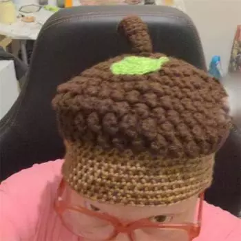 Новый стиль, связанная крючком вручную цветная медвежья ушка, модная персонализированная шапка-пуловер для взрослых Adult 57-59cm