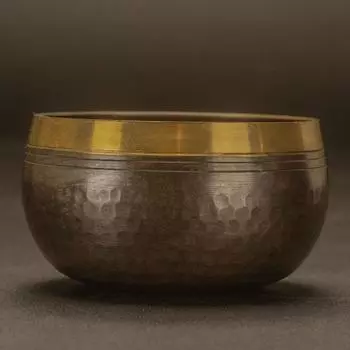 Новый стиль, тибетская поющая чаша в виде чешуи дракона, ручная работа, поющая чаша, бронзовая чаша со звуком Будды 8cm светло-серый