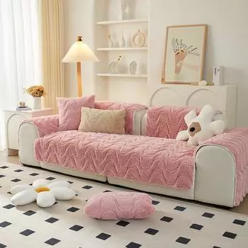 Новый стиль, тканевая подушка, кожаный диван, зимний плюшевый утолщенный диван, подушка, чехол для дивана 70x70