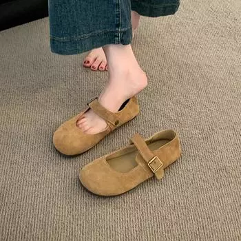 Новый стиль, туфли на плоской подошве с неглубоким носком для женщин, мягкие туфли на плоской подошве, туфли в стиле ретро с круглым носком, туфли Мэри Джейн в стиле ретро, Zapatos Mujer 35 бежевый