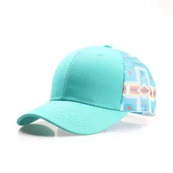 Новый стиль унисекс сетчатая кепка повседневная цветная хлопковая бейсболка регулируемая летняя кепка дальнобойщика для женщин мужчин 54cm-60cm зелёный