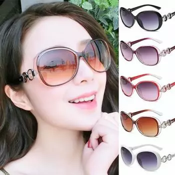 Новый стиль UV400, анти-ультрафиолетовые модные и элегантные солнцезащитные очки для женщин, солнцезащитные очки для женщин чёрный