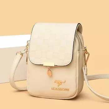 Новый стиль женской сумки для мобильного телефона, тисненая сумка через плечо на одно плечо, модная летняя сумка для мамы среднего возраста