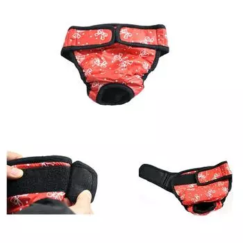 Новый стираемый подгузник для собаки, женский, для щенка, физиологические трусы, подгузники для щенка, многоразовые