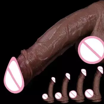 Новый супер реалистичный дилдо из мягкой кожи, силиконовая головка пениса с мощной присоской, анальные секс-игрушки для женщин, влагалище, горячий член XXL S