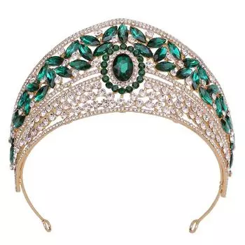 Новый свадебный венец, свадебные украшения из сплава, инкрустированные стразами, свадебная корона для фотографий во дворце