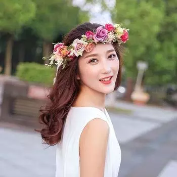 Новый свадебный венок путешествия праздник роза сухоцветы лес фея красота моделирование цветок студия фотография универсальный темперамент белый