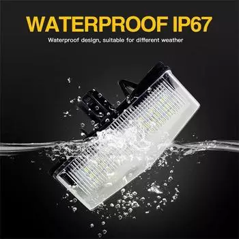 Новый светодиодный фонарь номерного знака Задний фонарь номерного знака в сборе IP67 Белый Для Toyota Venza 09-13