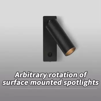 Новый светодиодный настенный светильник мощностью 3 Вт с подсветкой, современный складной настенный светильник с вращением на 350 градусов, для спальни, прикроватной тумбочки, кабинета, бра для чтения La