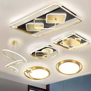 Новый светодиодный потолочный светильник для дома, спальни, гостиной, потолочный светильник, современный, простой, вилла, освещение, декоративный светильник Tricolor light