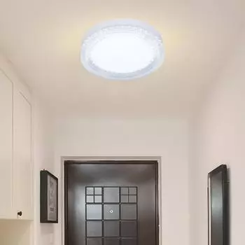 Новый светодиодный потолочный светильник Люстра для домашнего декора Панель освещения для ванной комнаты Светильники для комнаты Lustre Подвесной потолочный светильник Luminair Cold White&15 CM белый