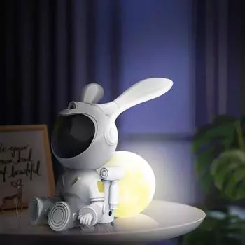 Новый светодиодный проектор Galaxy Star Rabbit Astronaut, ночник, лампа со звездным небом, украшение для спальни, ночник для детей, подарки