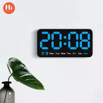 Новый светодиодный простой будильник электронные часы многофункциональные часы с датчиком температуры подвесные электронные часы двойного назначения