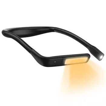 Новый светодиодный светильник SHANHE для чтения на шее, светодиодный, 3-цветный, плавный угол наклона, USB, для предотвращения стихийных бедствий во время отключений электроэнергии [выпуск 2024 г.],