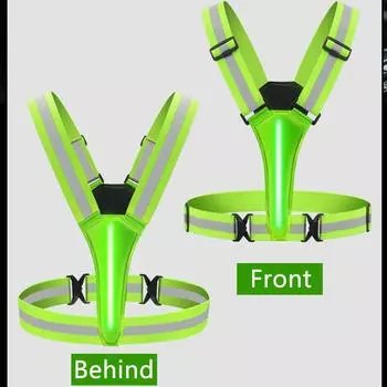 Новый светодиодный светоотражающий жилет с USB-подзарядкой, регулируемый по талии/плечам для женщин, мужчин, детей