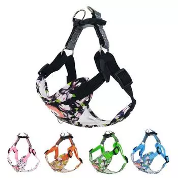 Новый светоотражающий поводок для домашних животных, регулируемый поводок для собак без натяжения, жилет для мамочки-медведя, поводок для маленькой собаки, комплект шлейки S розовый