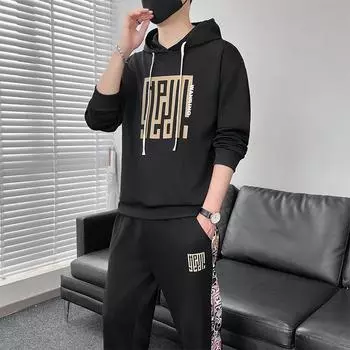 Новый свитер с капюшоном мужской свитер с капюшоном на весну и осень мужской повседневный свитер с капюшоном M