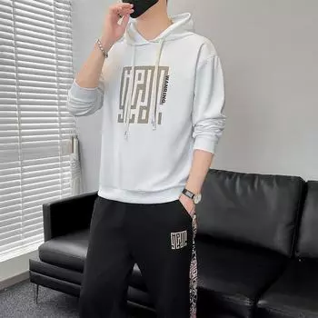 Новый свитер с капюшоном мужской свитер с капюшоном на весну и осень мужской повседневный свитер с капюшоном M