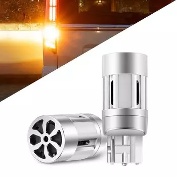 Новый T20 Pinch Part Different LED Turn Signal Valve High Flash Prevention Resistance Canceller Stealth 12V Cooling Fan LED Turn Signal Amber Set of 2