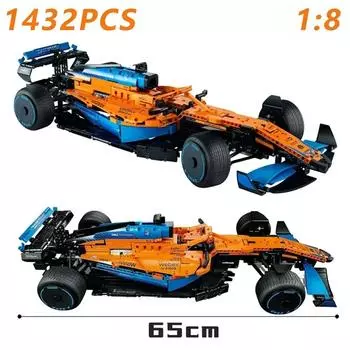 Новый технический гоночный автомобиль F1 1431 шт., совместимый с 42141 Building Block 1:8 Модель Эксперт Скоростной Спортивный Автомобиль Сборка Кирпич Игрушка No original box