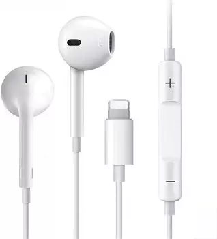 Новый телефон Проводной iPhone Heavy включает в себя Поддержка громкости Компактная переписка [Выпуск 2024] Наушники, Наушники, Наушники, Бас, Микрофон, Звонки,