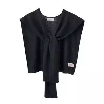 Новый темперамент, касающийся кожи, универсальный летний женский нагрудный наплечный поддельный аксессуар, костюм Sha L2D1 Black-One size